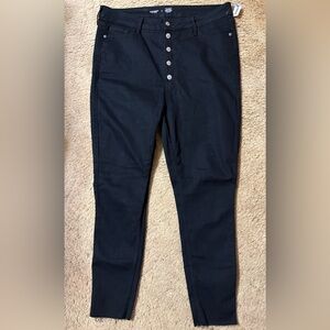 New With Tags Old Navy Women's Black High-Waisted Jeans Size 18